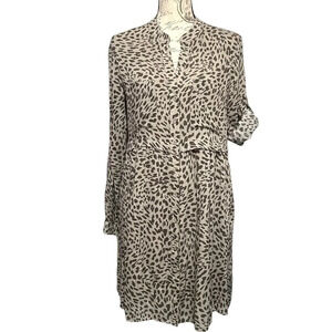 Anthropologie Cloth‎ & Stone Leopard Print Flowy Dress Size Small